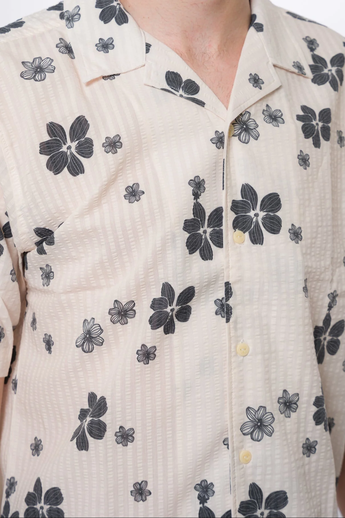 Ezekiel Playa Camp Short Sleeve Woven - Bone - Image 5