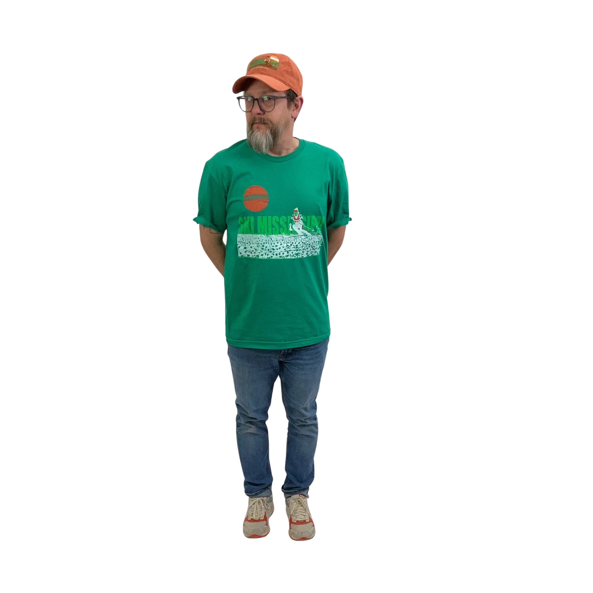 Ski Mississippi Limited Edition Kelly & Forest Green Short Sleeve Tee Shirt - Image 3