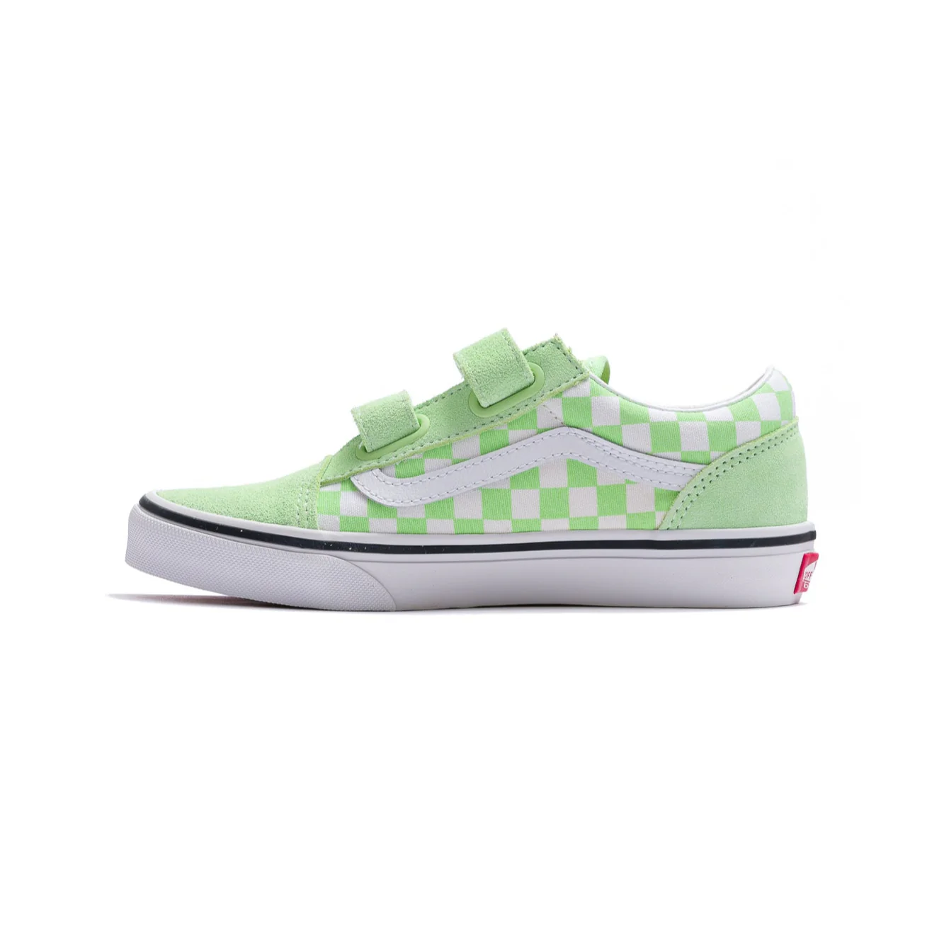 Vans Kids Old Skool V - Color Theory Checkerboard Pistachio Green - Image 4