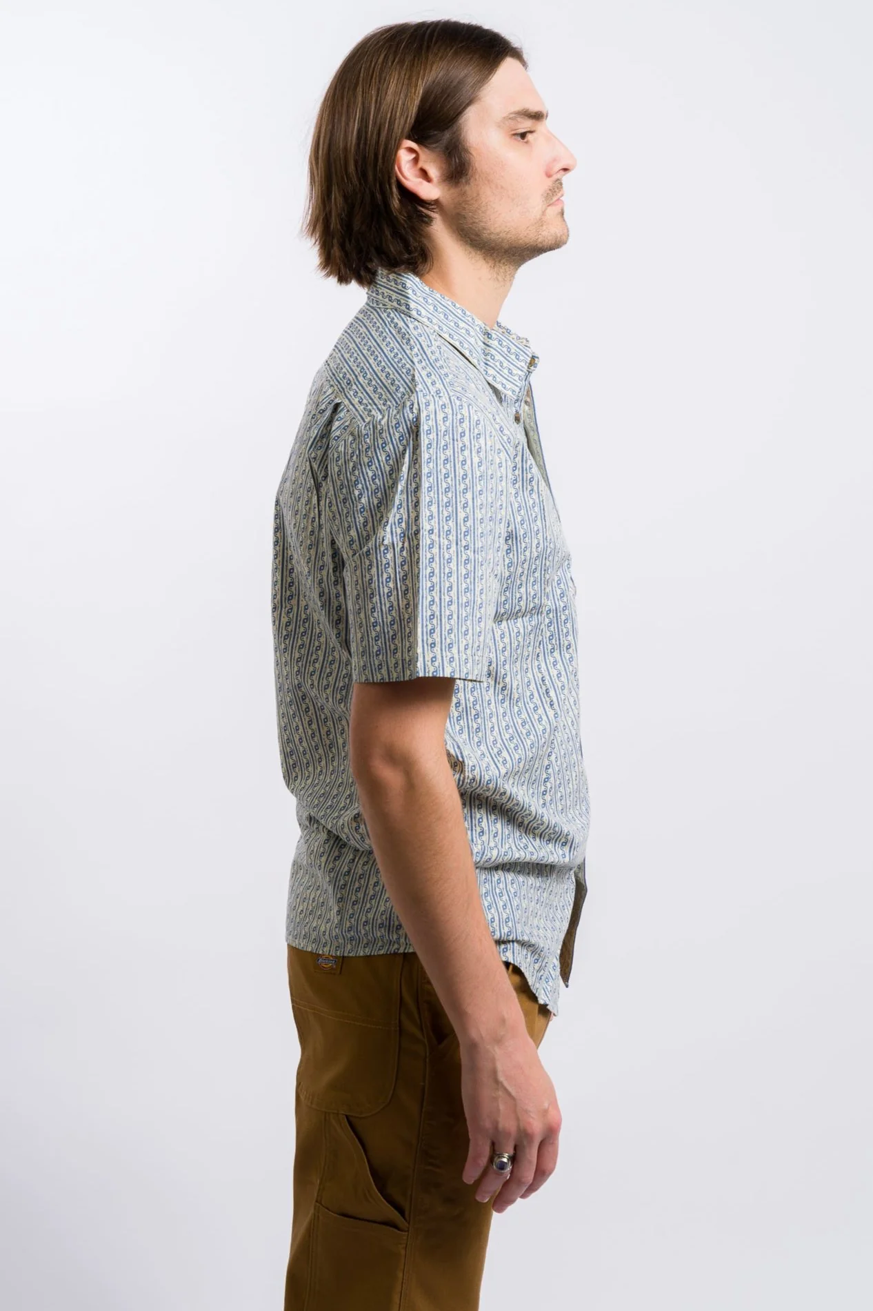 Volcom Scaler Stone Woven Short Sleeve Shirt - Dirty White - Image 3