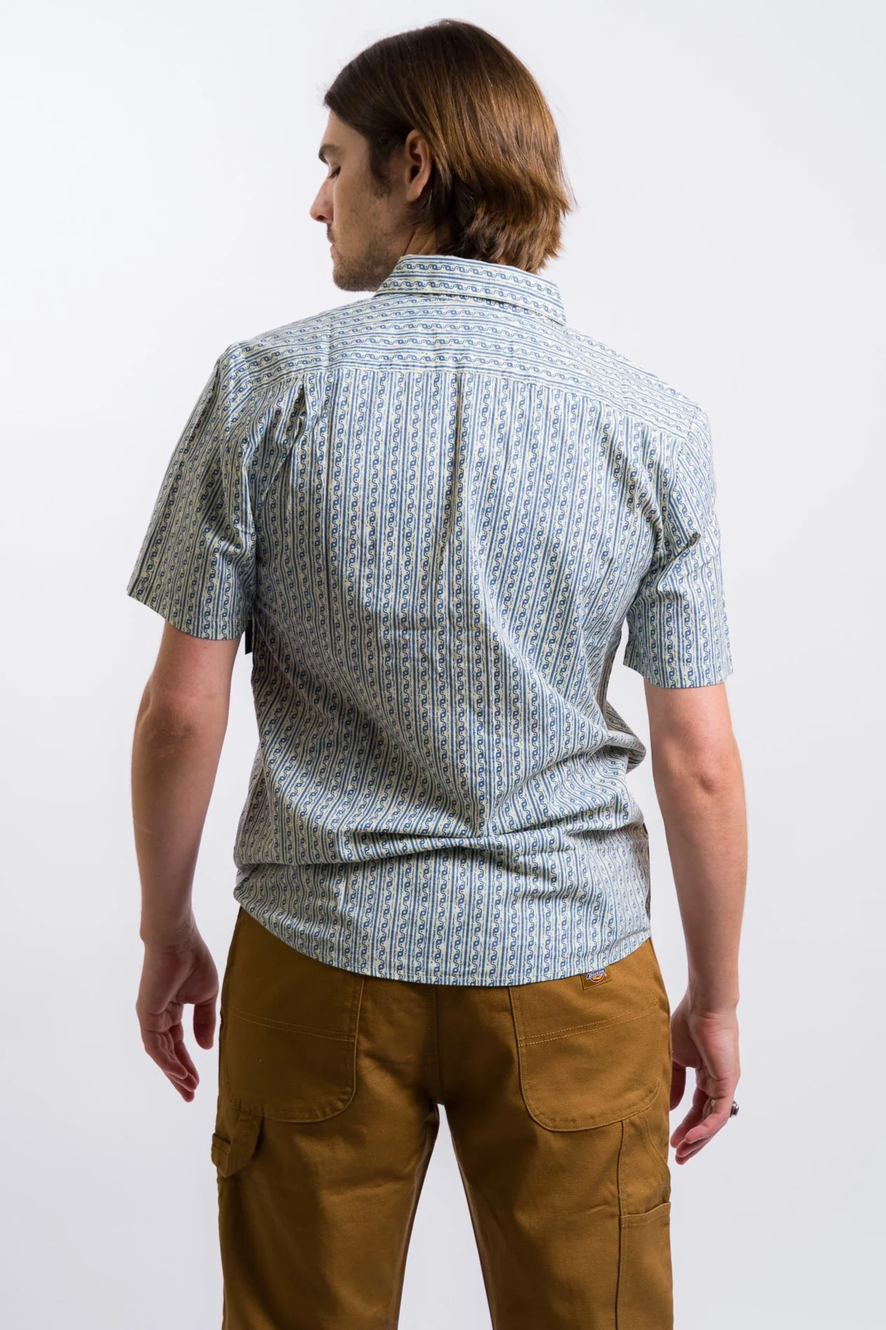 Volcom Scaler Stone Woven Short Sleeve Shirt - Dirty White - Image 4