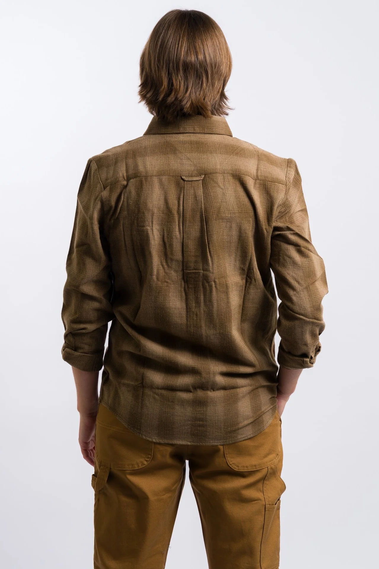 Volcom Shadowstone Long Sleeve Flannel Shirt - Dark Earth - Image 4